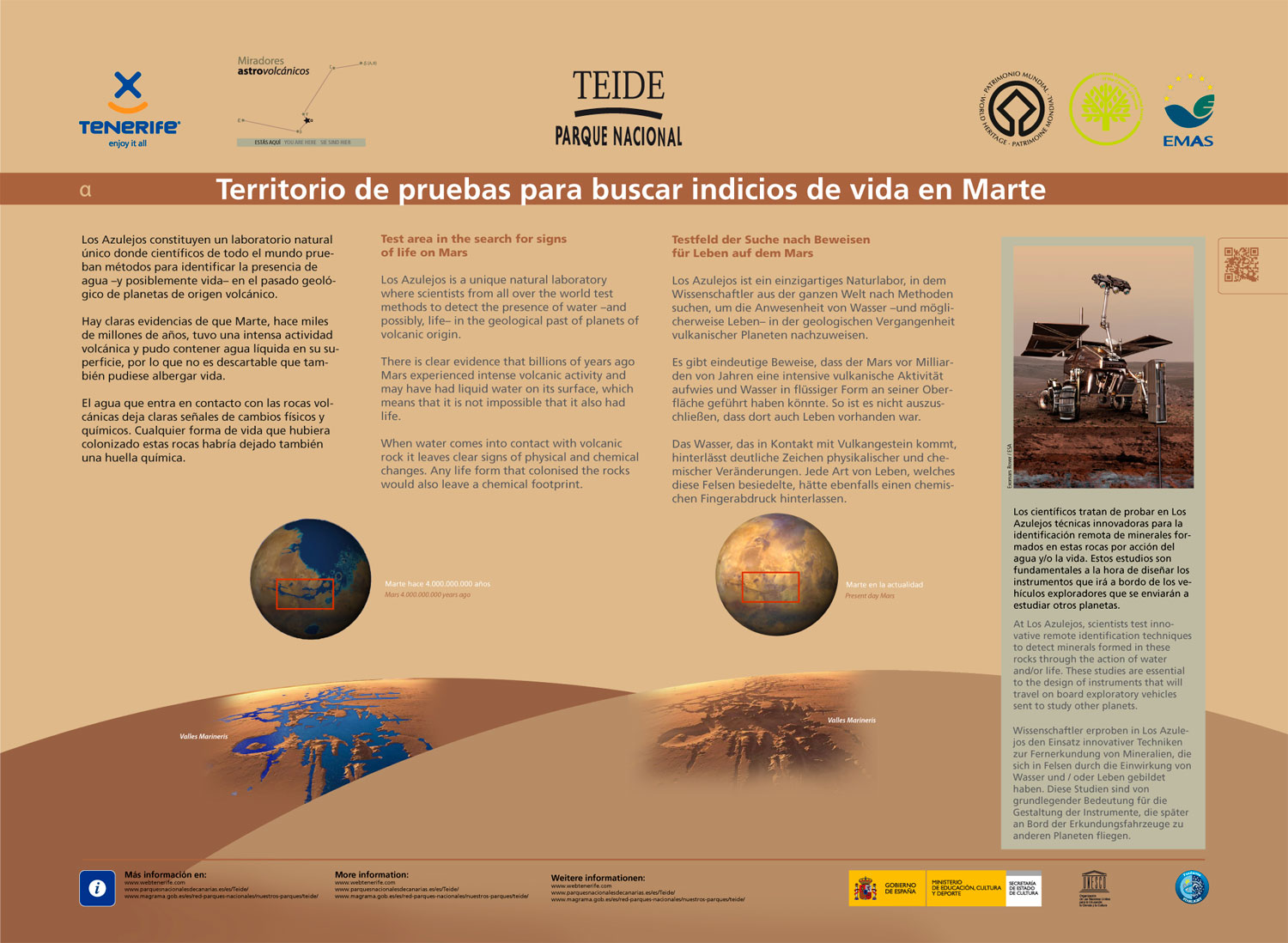 Territorio de pruebas para buscar indicios de vida en Marte