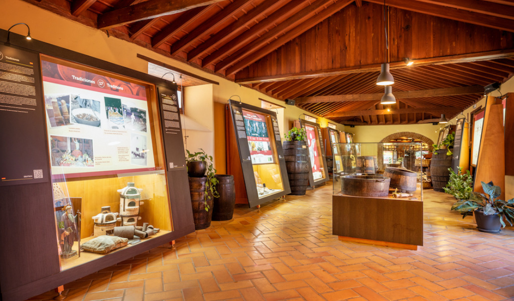 Tentoonstellingen van lokale tradities in het museum in La Orotava, Tenerife.